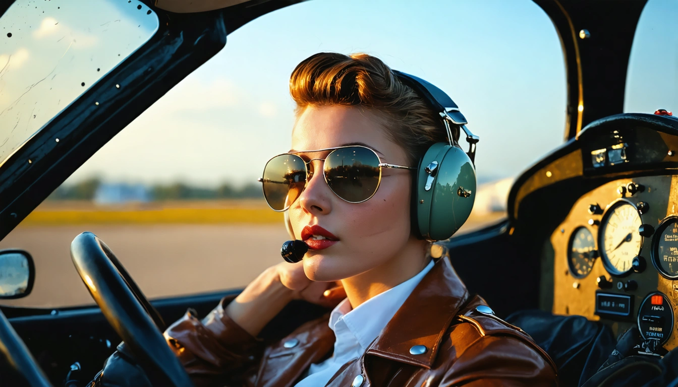 aviator Pin Up